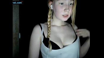 Cute student showed natural boobs